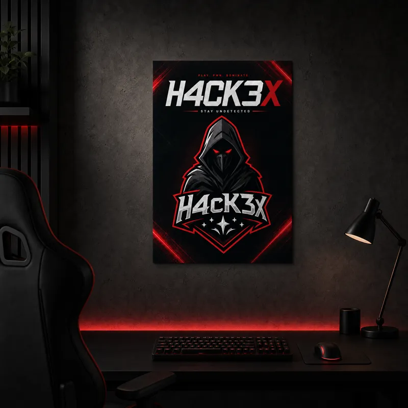 H4CK3X Logo Poster